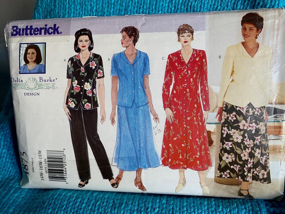 Butterick Sewing pattern 4875 Dress top maxi skirt